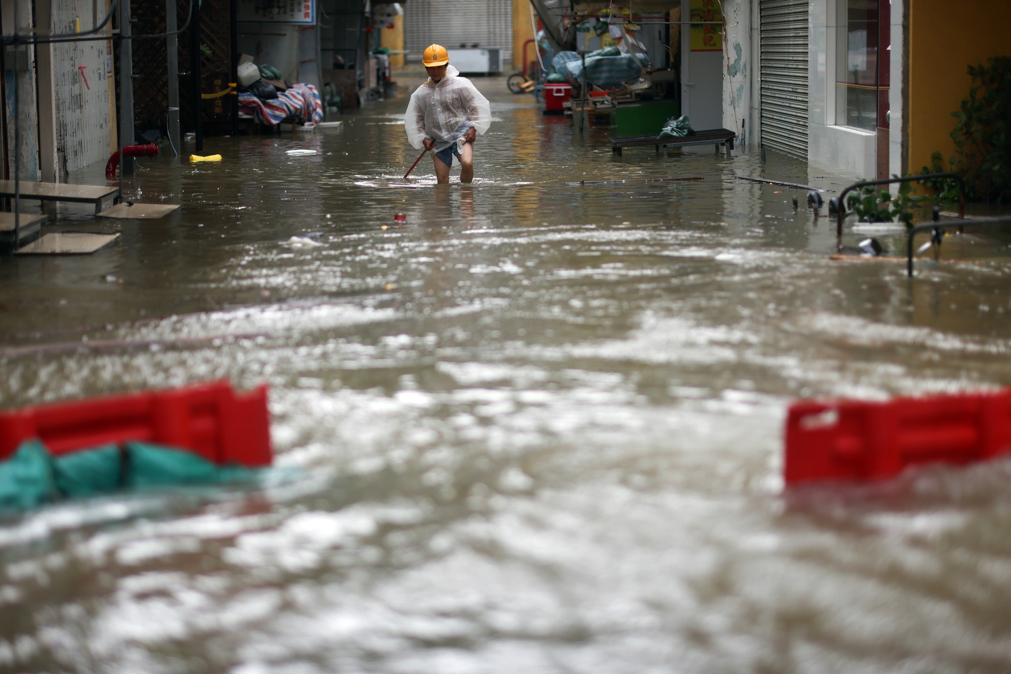 Hong Kong (Trung Quốc) thiệt hại hàng chục nghìn tỷ đồng trong 2 ngày "tê liệt" do siêu bão Ragasa quần thảo- Ảnh 4. Hong Kong (Trung Quốc) thiệt hại hàng chục nghìn tỷ đồng trong 2 ngày "tê liệt" do siêu bão Ragasa quần thảo- Ảnh 4.