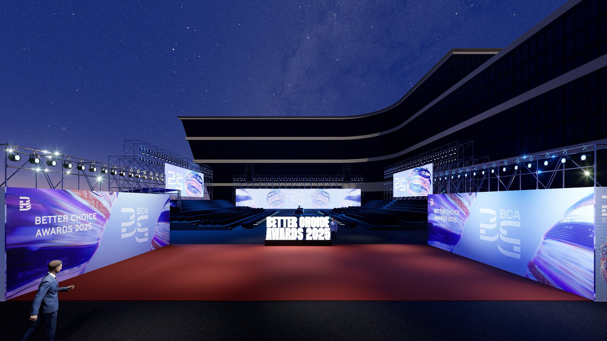 Hé lộ sân khấu hoành tráng của Better Choice Awards 2025: 1.500 chỗ ngồi, màn hình khổng lồ và phần ‘catwalk’ siêu cuốn của các mẫu xe của năm- Ảnh 1. Hé lộ sân khấu hoành tráng của Better Choice Awards 2025: 1.500 chỗ ngồi, màn hình khổng lồ và phần ‘catwalk’ siêu cuốn của các mẫu xe của năm- Ảnh 1.
