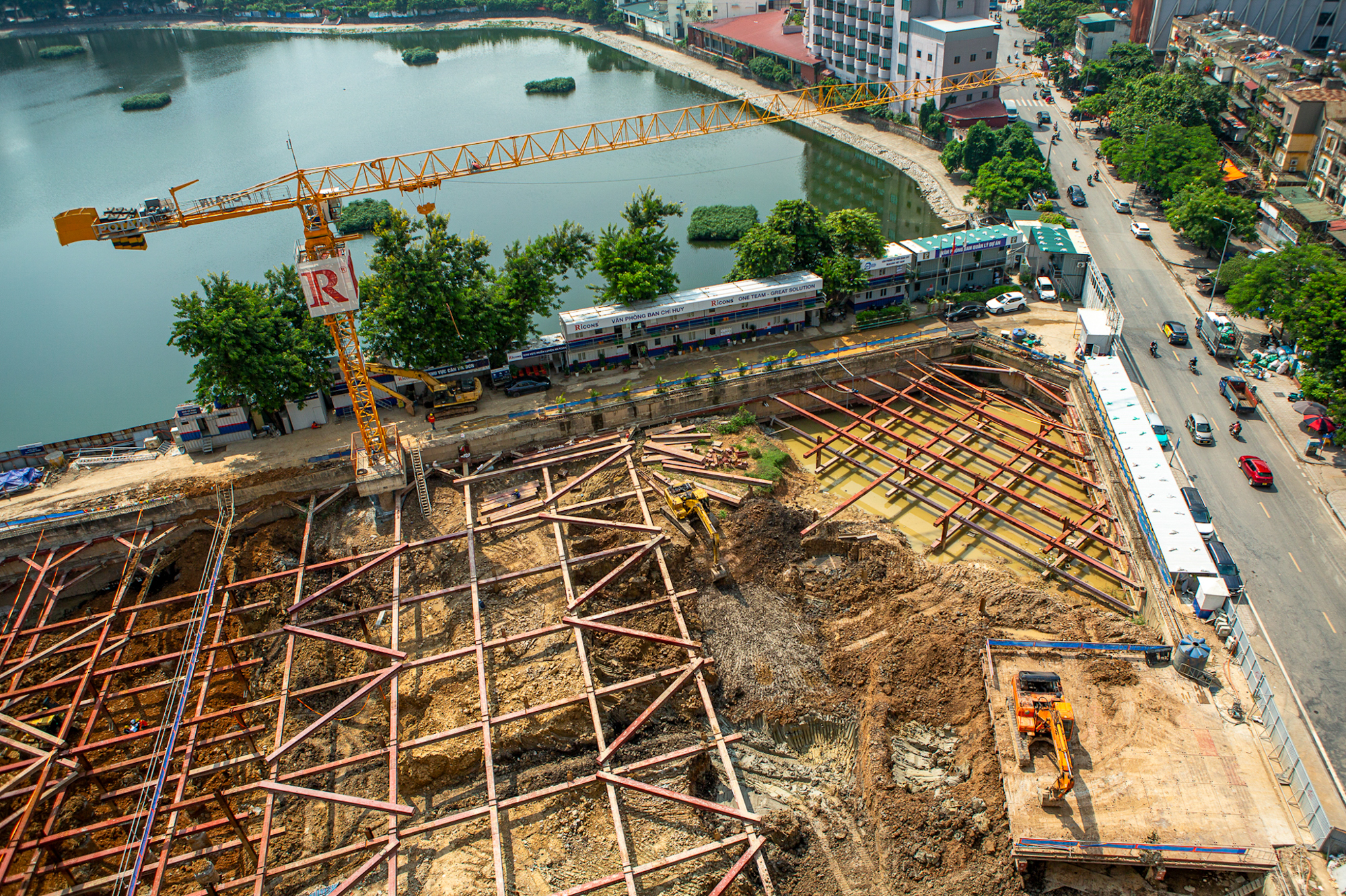 Hồ duy nhất ở trung tâm Hà Nội có 2 dự án lớn đang xây: Vinhomes xây nhà trăm tỷ mỗi căn, tương lai có 3 khách sạn cao tầng- Ảnh 9.