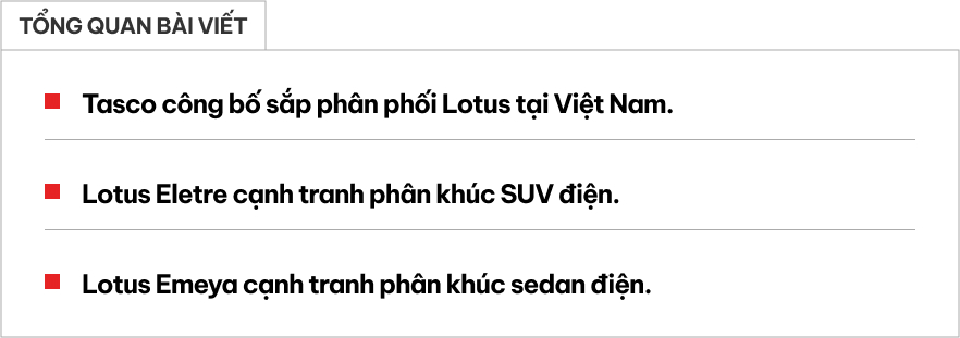 Lotus sắp bán xe chính hãng tại Việt Nam: Có thể mang xe thách thức Porsche, Audi, Mercedes- Ảnh 1. Lotus sắp bán xe chính hãng tại Việt Nam: Có thể mang xe thách thức Porsche, Audi, Mercedes- Ảnh 1.