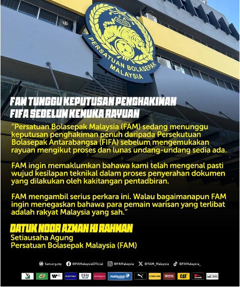 LĐBĐ Malaysia chính thức thừa nhận sai sót trong quá trình nhập tịch sau án phạt của FIFA- Ảnh 1.