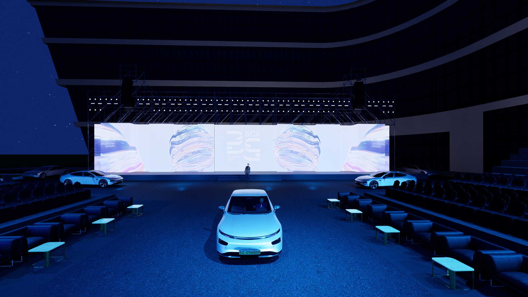 Bật mí không gian "tương lai" của Gala trao giải Better Choice Awards 2025: Từ robot chó, ô tô chạy lên sân khấu tới những màn trình diễn bùng nổ- Ảnh 7.