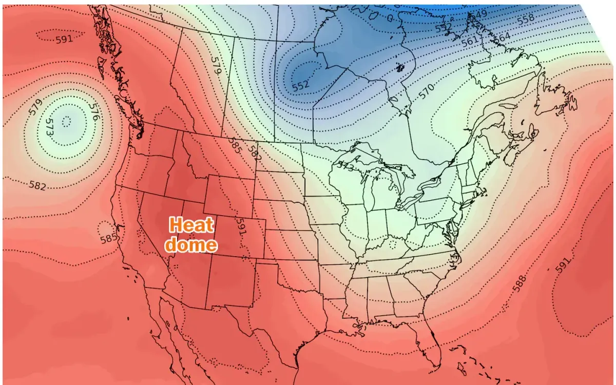 Nắng n&oacute;ng cực đoan bao tr&ugrave;m Bắc Mỹ - Ảnh 1.