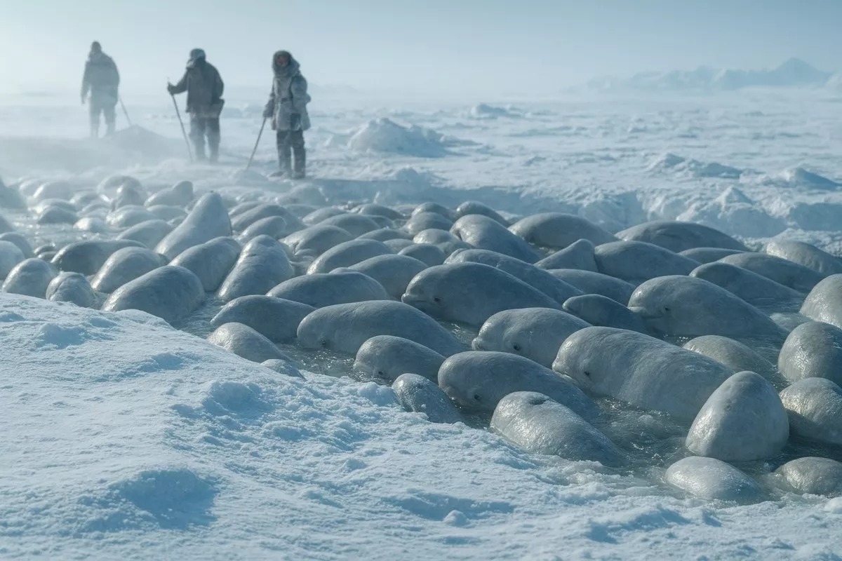 Tại sao 'Chiến dịch Beluga' lại d&ugrave;ng &acirc;m nhạc cổ điển để giải cứu 2.000 c&aacute; voi trắng giữa biển băng Bắc Cực?- Ảnh 1.