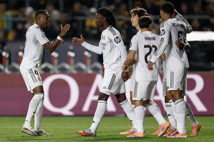 Mbappe lập hat-trick, Real Madrid mở "đại tiệc 5 sao" ở Kazakhstan- Ảnh 5. Mbappe lập hat-trick, Real Madrid mở "đại tiệc 5 sao" ở Kazakhstan- Ảnh 5.