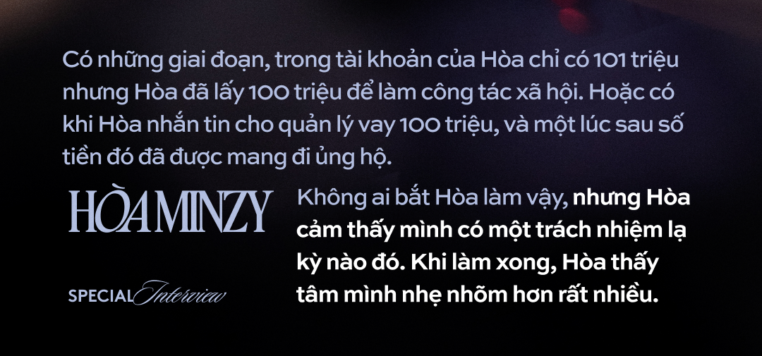 Hoà Minzy: "Nếu mình bỏ cuộc và điều đó lên sóng, con mình sau này khi gặp khó khăn cũng sẽ bỏ cuộc"- Ảnh 17. Hoà Minzy: "Nếu mình bỏ cuộc và điều đó lên sóng, con mình sau này khi gặp khó khăn cũng sẽ bỏ cuộc"- Ảnh 17.