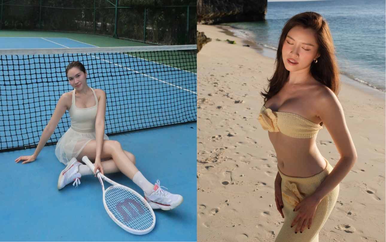 Nữ MC nổi tiếng mê thể thao, "cân đẹp" từ pickleball, tennis đến gym, vóc dáng đỉnh khỏi bàn - Ảnh 14. Nữ MC nổi tiếng mê thể thao, "cân đẹp" từ pickleball, tennis đến gym, vóc dáng đỉnh khỏi bàn - Ảnh 14.