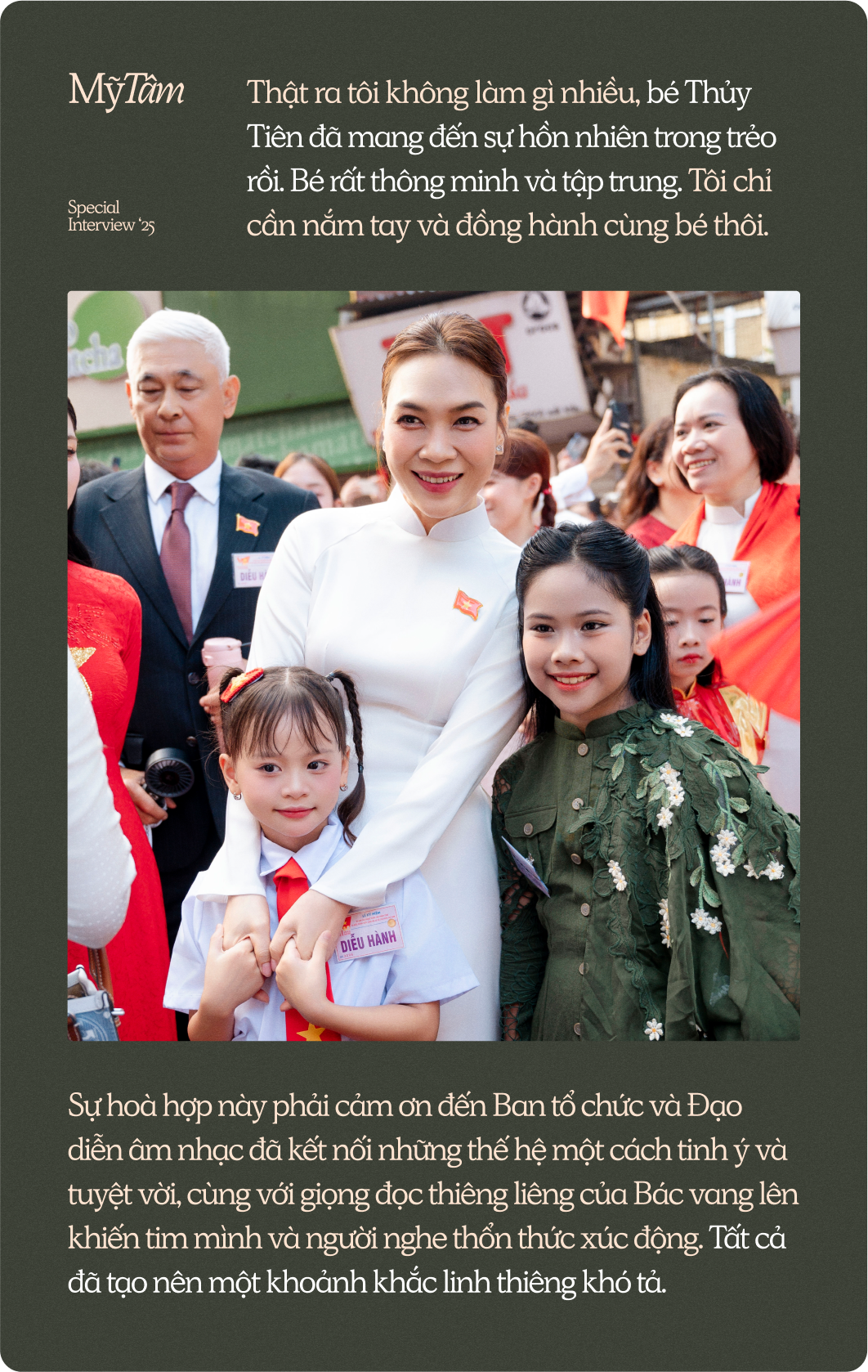 Mỹ Tâm: "Trải qua khoảnh khắc lịch sử lớn lao như vậy, tôi càng thấy mình cần phải khiêm nhường"- Ảnh 5. Mỹ Tâm: "Trải qua khoảnh khắc lịch sử lớn lao như vậy, tôi càng thấy mình cần phải khiêm nhường"- Ảnh 5.