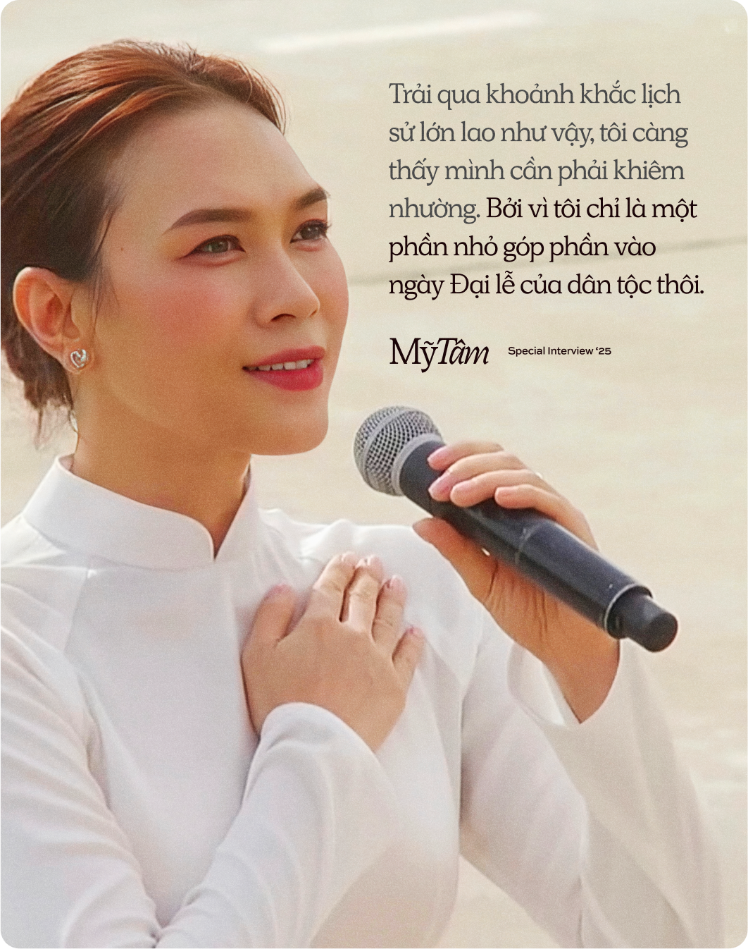 Mỹ Tâm: "Trải qua khoảnh khắc lịch sử lớn lao như vậy, tôi càng thấy mình cần phải khiêm nhường"- Ảnh 3. Mỹ Tâm: "Trải qua khoảnh khắc lịch sử lớn lao như vậy, tôi càng thấy mình cần phải khiêm nhường"- Ảnh 3.
