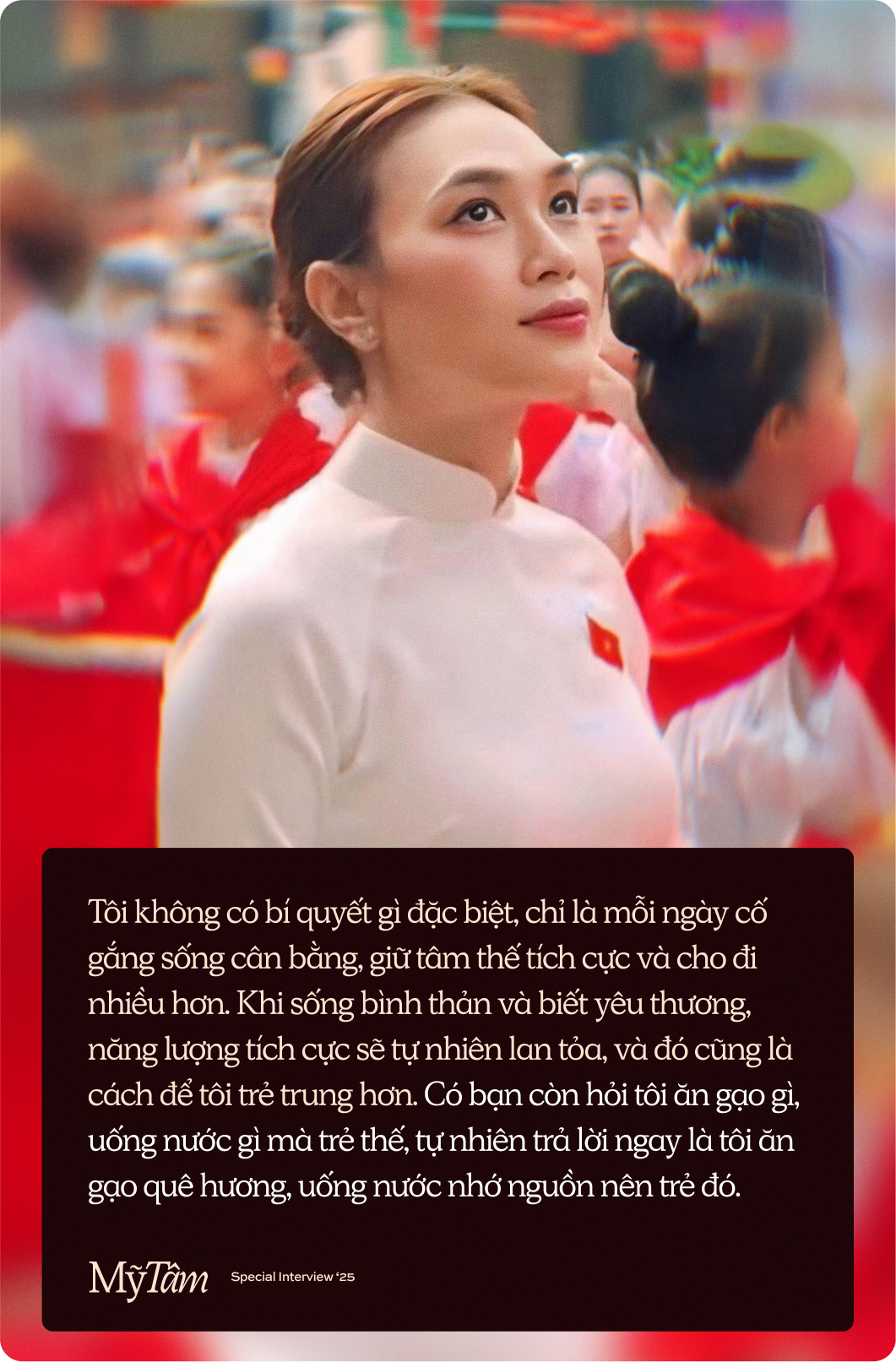 Mỹ Tâm: “Có bạn hỏi tôi ăn gạo gì, uống nước gì mà trẻ thế - tôi ăn gạo quê hương, uống nước nhớ nguồn nên trẻ đó”- Ảnh 3. Mỹ Tâm: “Có bạn hỏi tôi ăn gạo gì, uống nước gì mà trẻ thế - tôi ăn gạo quê hương, uống nước nhớ nguồn nên trẻ đó”- Ảnh 3.