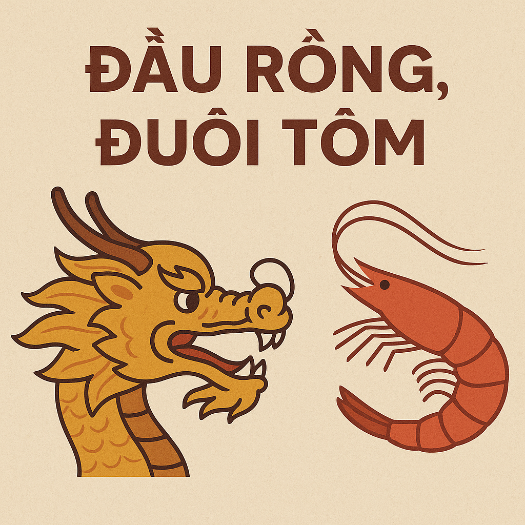 Câu nào diễn đạt ý nghĩa "đầu voi, đuôi chuột"? - Ảnh 2.