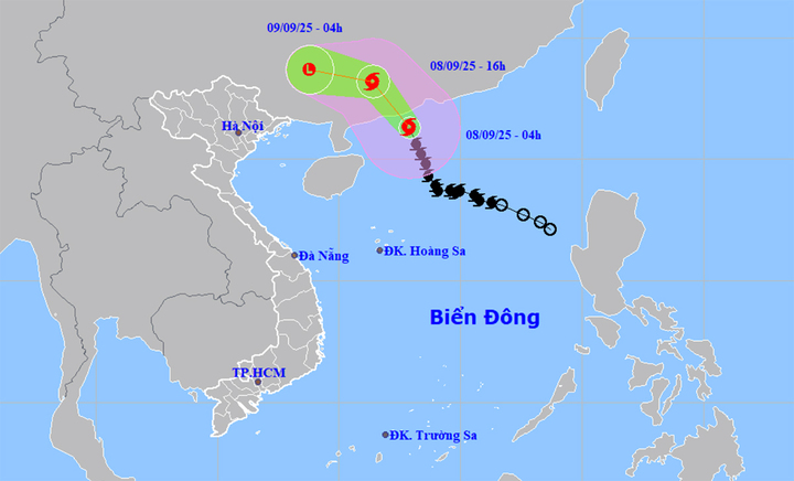 Bão số 7 Tapah đạt cấp cực đại , Cảnh báo mưa lớn trên 300mm tại Bắc Bộ - Ảnh 1.