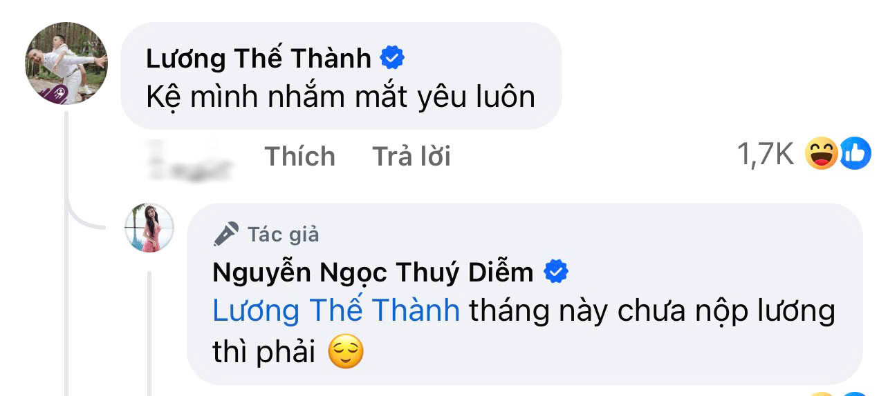 Lương Thế Thành nói đúng 6 chữ khi vợ Thúy Diễm bị lan truyền clip quay lén hôn sao nam kém tuổi- Ảnh 2. Lương Thế Thành nói đúng 6 chữ khi vợ Thúy Diễm bị lan truyền clip quay lén hôn sao nam kém tuổi- Ảnh 2.