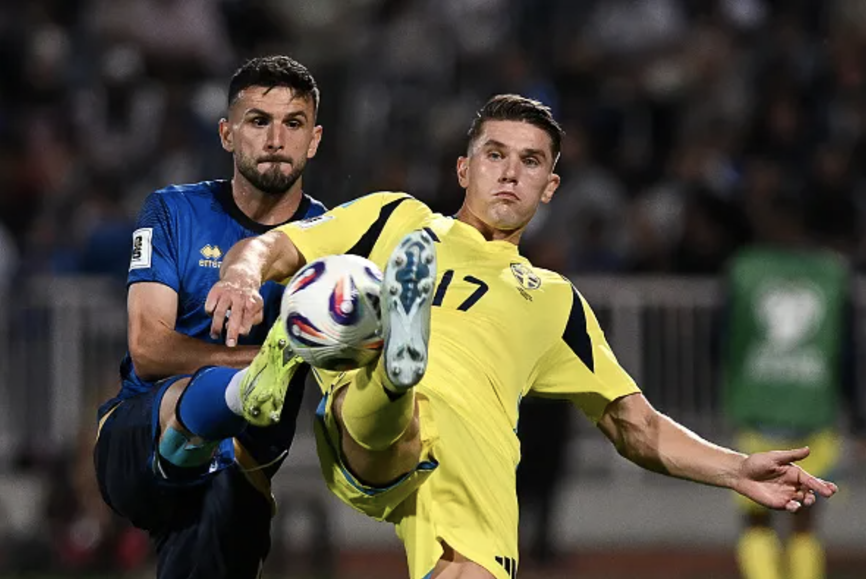 Dàn sao Isak - Gyokeres bất lực, Thụy Điển thua sốc Kosovo vòng loại World Cup - Ảnh 1. Dàn sao Isak - Gyokeres bất lực, Thụy Điển thua sốc Kosovo vòng loại World Cup - Ảnh 1.