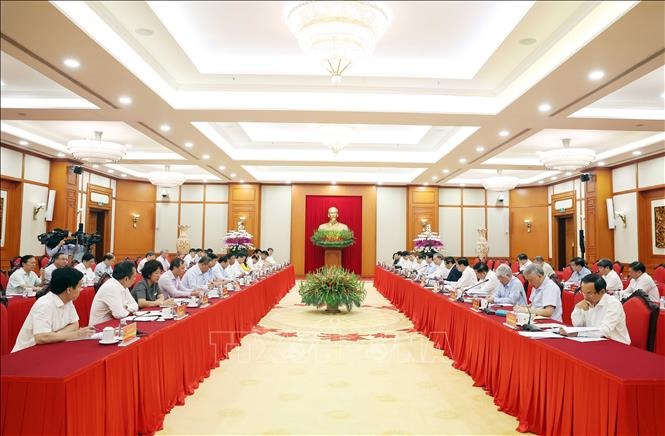 Tổng Bí thư Tô Lâm chủ trì cuộc làm việc với Ban Thường vụ Đảng ủy các cơ quan Đảng Trung ương- Ảnh 2. Tổng Bí thư Tô Lâm chủ trì cuộc làm việc với Ban Thường vụ Đảng ủy các cơ quan Đảng Trung ương- Ảnh 2.