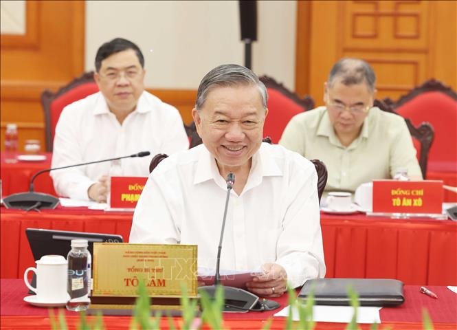 Tổng Bí thư Tô Lâm chủ trì cuộc làm việc với Ban Thường vụ Đảng ủy các cơ quan Đảng Trung ương- Ảnh 1. Tổng Bí thư Tô Lâm chủ trì cuộc làm việc với Ban Thường vụ Đảng ủy các cơ quan Đảng Trung ương- Ảnh 1.