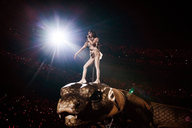 Mỹ nhân vung 760 tỷ cưỡi trăn 30m, 20 sinh vật chạy khắp SVĐ khiến 120.000 người “bị hạ gục”- Ảnh 10.