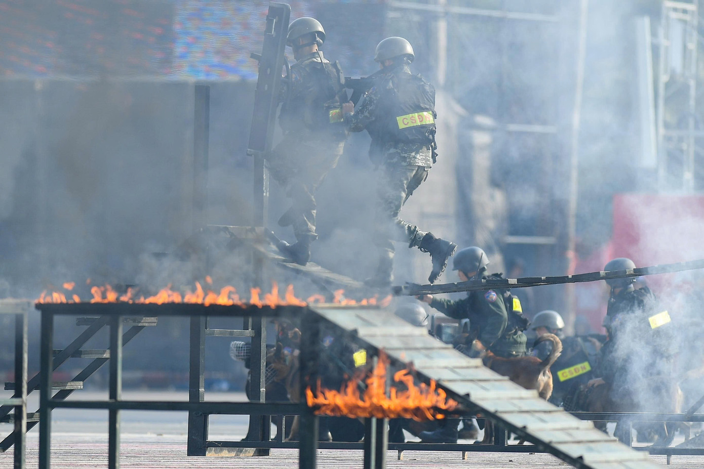 Lễ xuất qu&acirc;n lực lượng C&ocirc;ng an bảo vệ Đại hội XIV của Đảng tại H&agrave; Nội - Ảnh 18.