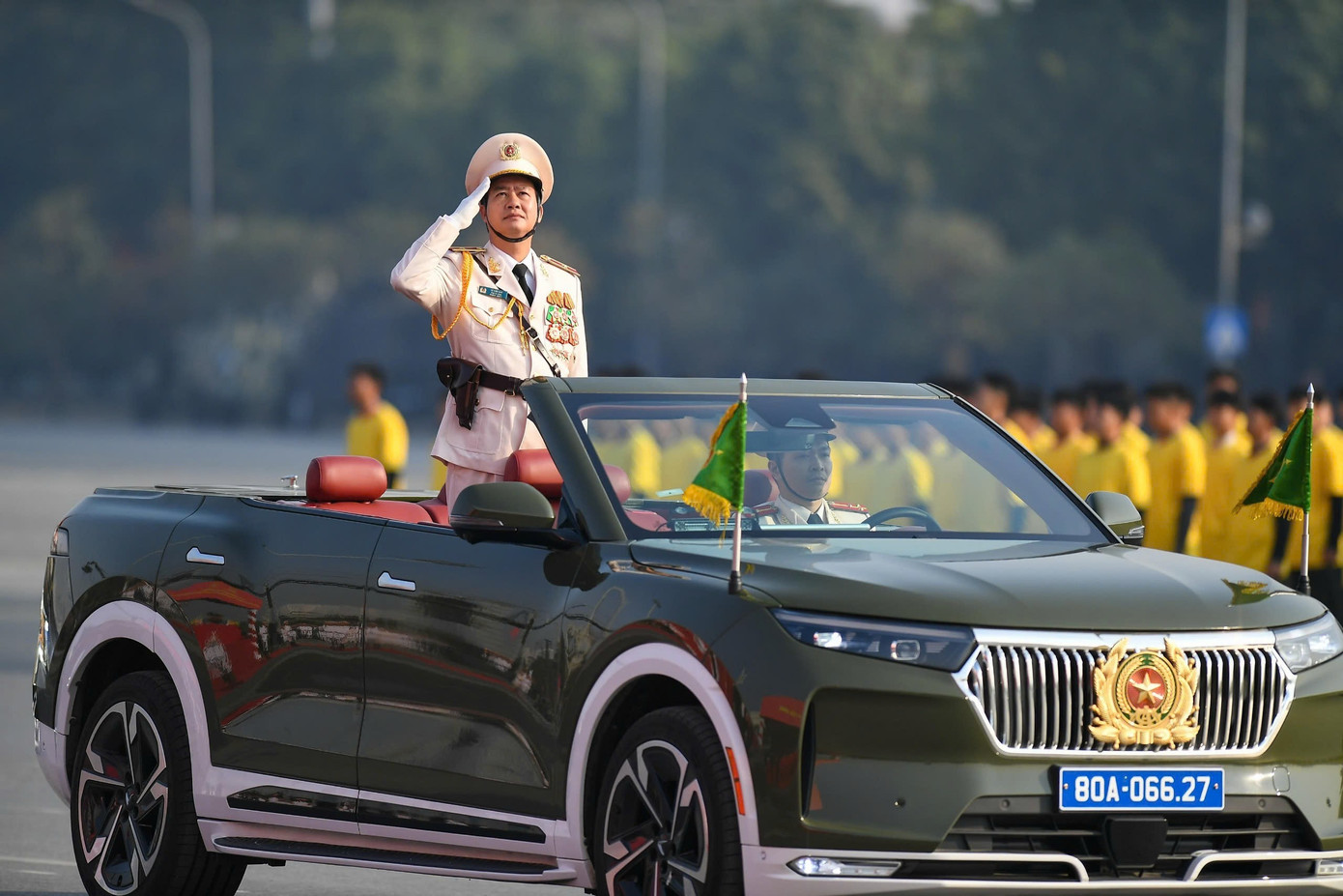 Lễ xuất qu&acirc;n lực lượng C&ocirc;ng an bảo vệ Đại hội XIV của Đảng tại H&agrave; Nội - Ảnh 2.