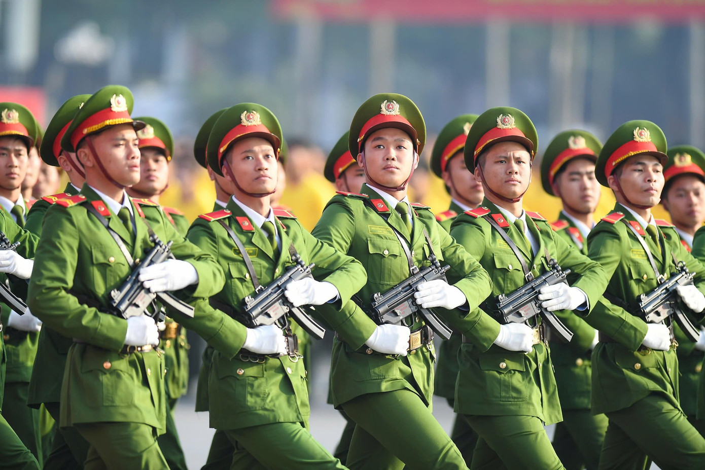 Lễ xuất qu&acirc;n lực lượng C&ocirc;ng an bảo vệ Đại hội XIV của Đảng tại H&agrave; Nội - Ảnh 5.