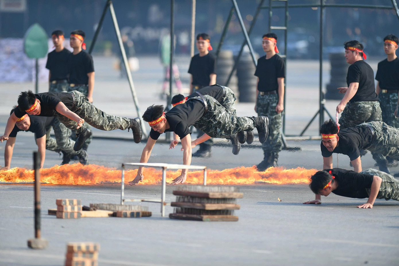 Lễ xuất qu&acirc;n lực lượng C&ocirc;ng an bảo vệ Đại hội XIV của Đảng tại H&agrave; Nội - Ảnh 15.