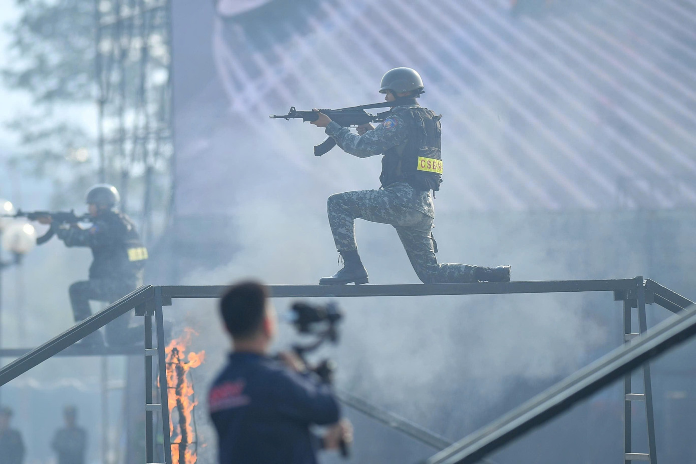 Lễ xuất qu&acirc;n lực lượng C&ocirc;ng an bảo vệ Đại hội XIV của Đảng tại H&agrave; Nội - Ảnh 12.