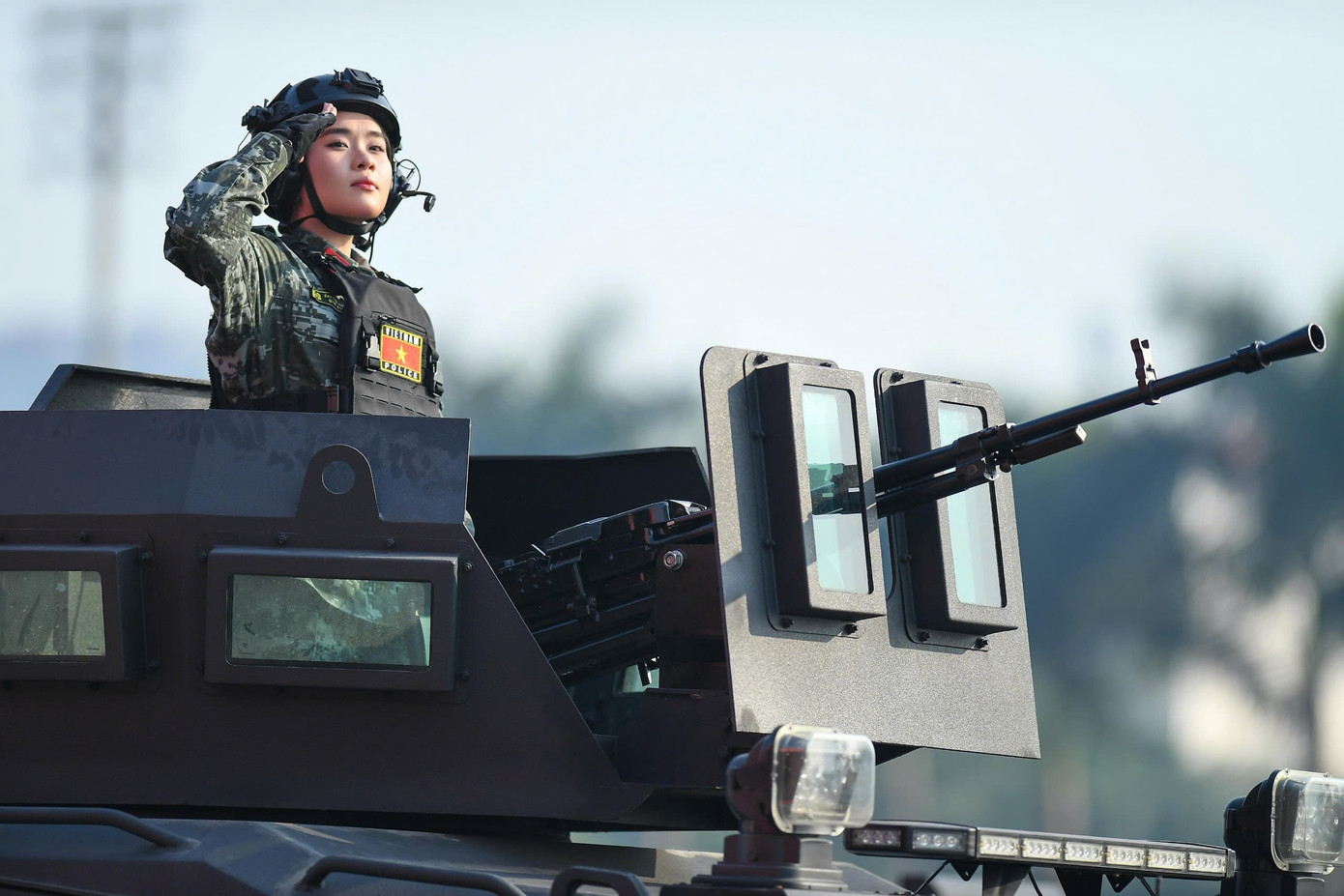 Lễ xuất qu&acirc;n lực lượng C&ocirc;ng an bảo vệ Đại hội XIV của Đảng tại H&agrave; Nội - Ảnh 8.