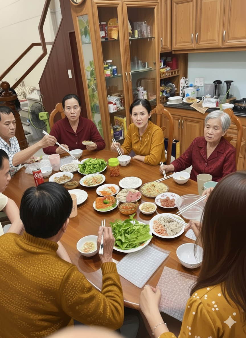 Một bữa cơm gia đ&igrave;nh tưởng b&igrave;nh thường lại phơi b&agrave;y b&iacute; mật cận Tết ai cũng cố giấu- Ảnh 1.