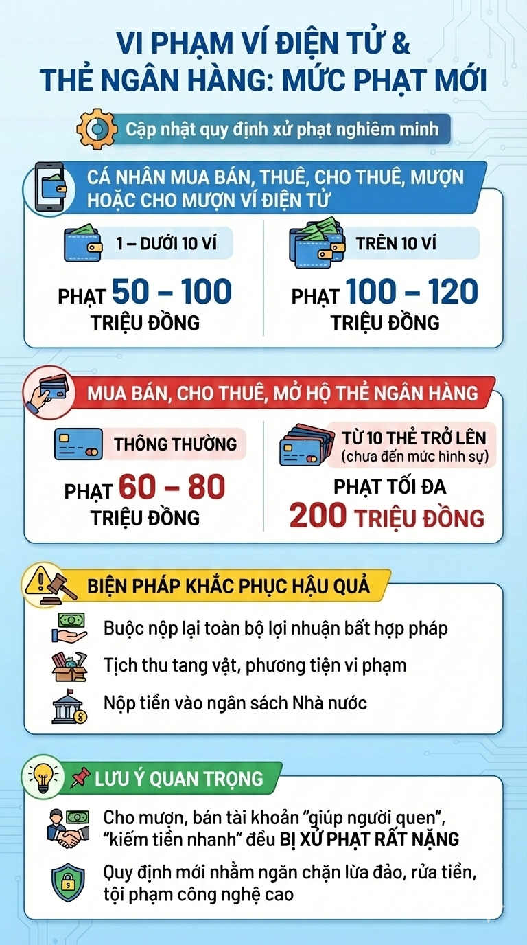 Tất cả người d&acirc;n c&oacute; t&agrave;i khoản ng&acirc;n h&agrave;ng ch&uacute; &yacute;: Sẽ bị phạt tới 200 triệu đồng nếu l&agrave;m điều n&agrave;y từ 9/2 - Ảnh 2.