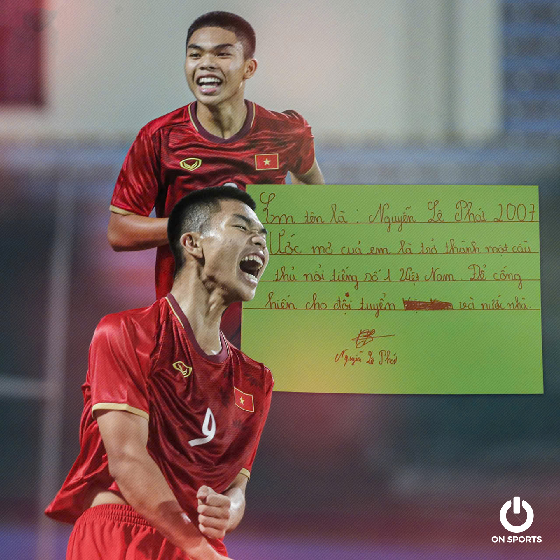 Viral mảnh giấy "em út" U23 Việt Nam viết thời thơ ấu, cả triệu người xúc động vì ước mơ của ngôi sao đang lên - Ảnh 3. Viral mảnh giấy "em út" U23 Việt Nam viết thời thơ ấu, cả triệu người xúc động vì ước mơ của ngôi sao đang lên - Ảnh 3.
