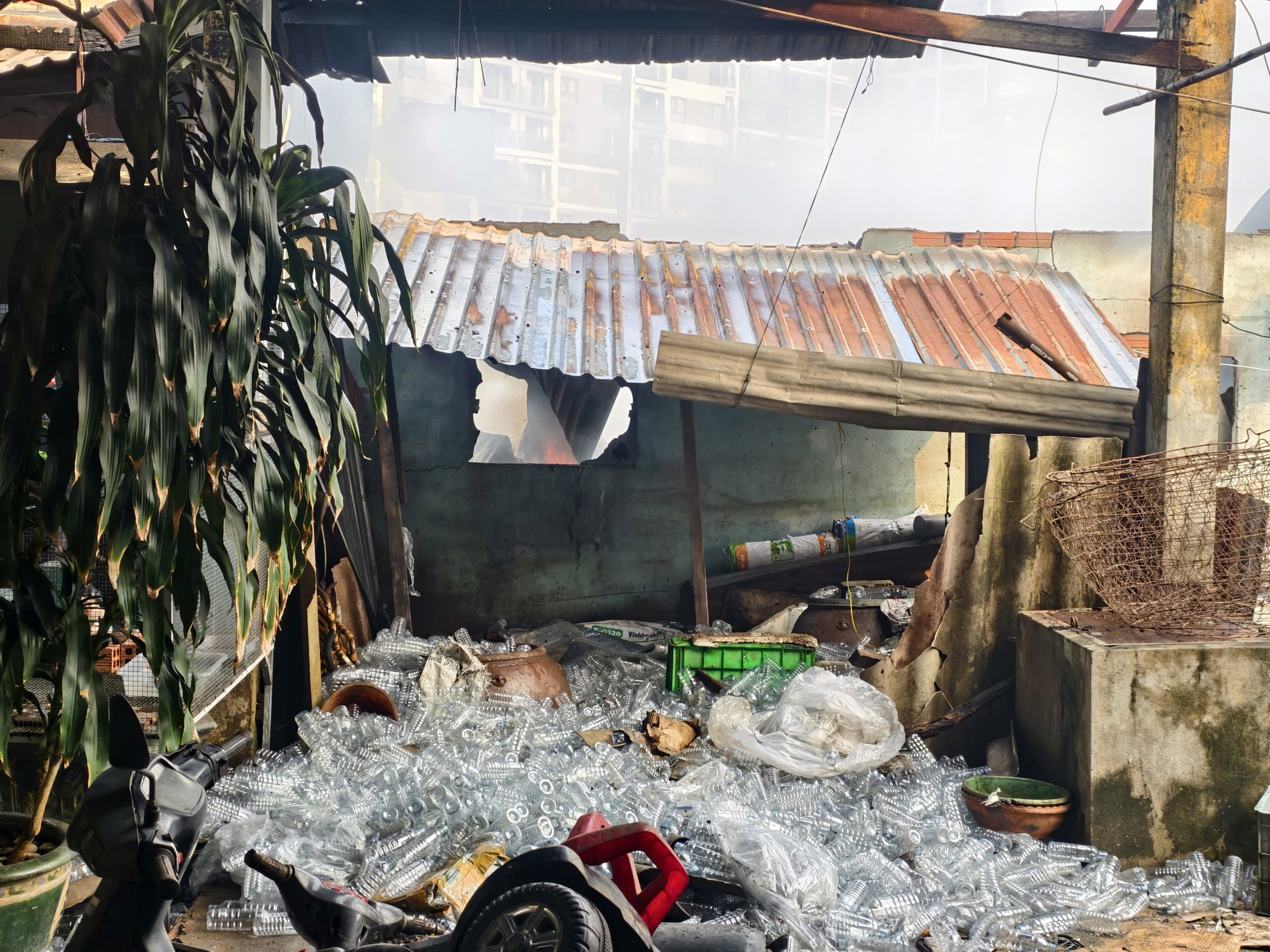 Ch&aacute;y lớn thi&ecirc;u rụi 5 căn nh&agrave; ở TPHCM s&aacute;ng nay , nguy&ecirc;n nh&acirc;n đang được điều tra - Ảnh 2.