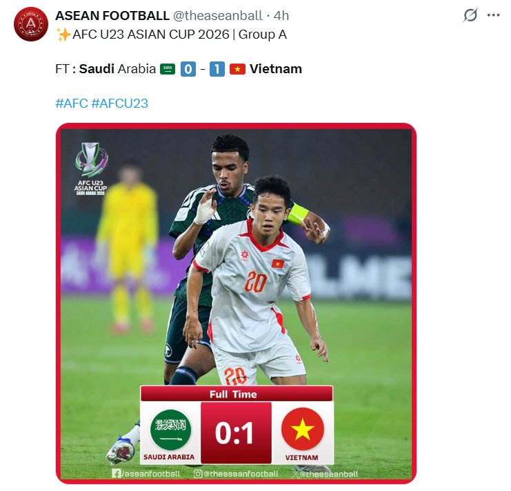Từ trang chủ FIFA đến cả MXH khắp ch&acirc;u &Aacute; đều ngập tr&agrave;n h&igrave;nh ảnh đội tuyển Việt Nam- Ảnh 3.