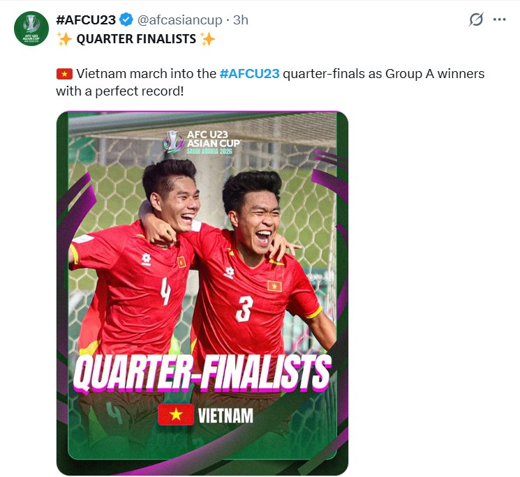 Từ trang chủ FIFA đến cả MXH khắp ch&acirc;u &Aacute; đều ngập tr&agrave;n h&igrave;nh ảnh đội tuyển Việt Nam- Ảnh 6.