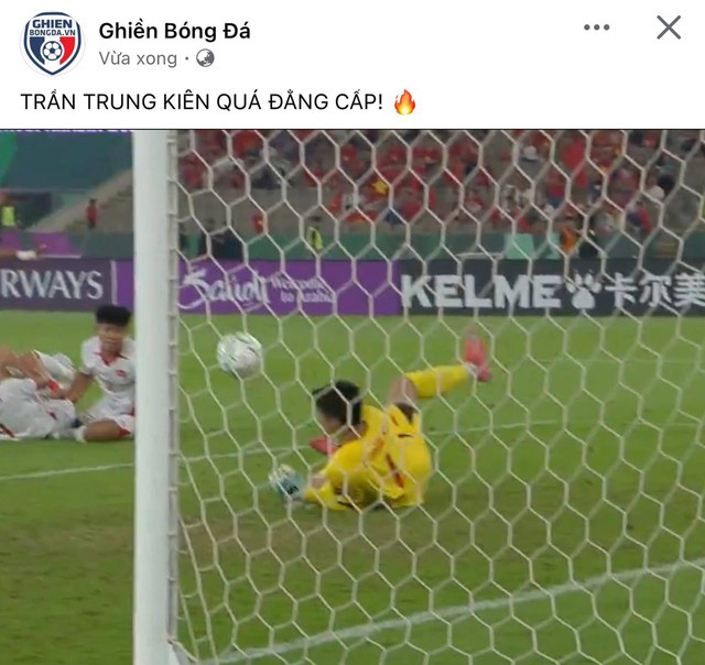 Thủ m&ocirc;n điển trai 1m90 Trần Trung Ki&ecirc;n khiến cả c&otilde;i mạng gọi t&ecirc;n v&igrave; cứu thua xuất sắc cho U23 Việt Nam - Ảnh 6.
