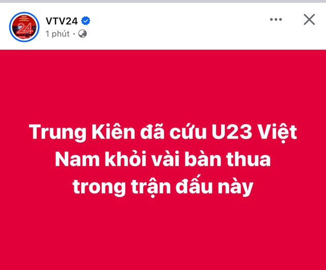 Thủ m&ocirc;n điển trai 1m90 Trần Trung Ki&ecirc;n khiến cả c&otilde;i mạng gọi t&ecirc;n v&igrave; cứu thua xuất sắc cho U23 Việt Nam - Ảnh 1.