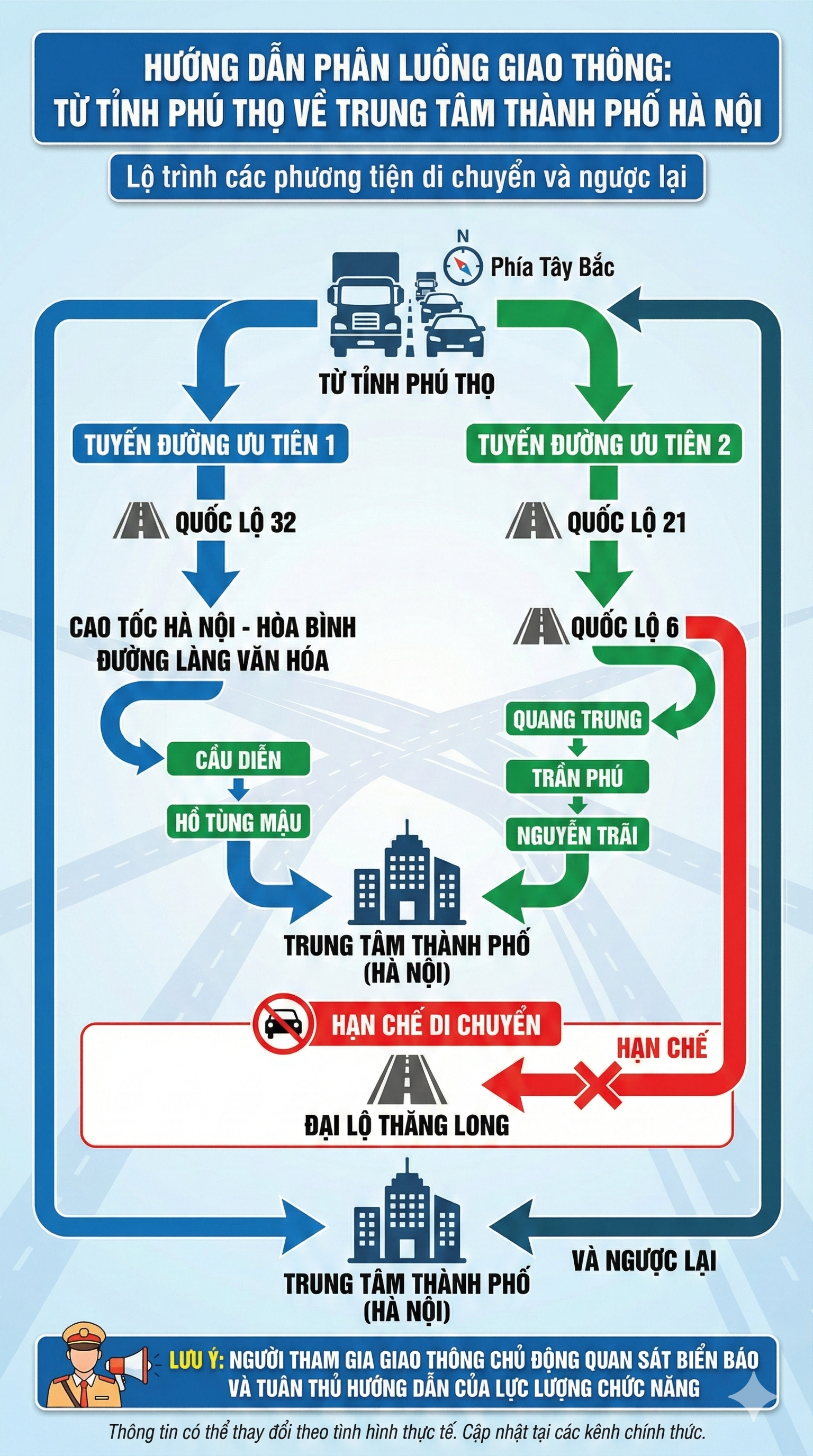 Chi tiết lịch cấm đường mới nhất ở Hà Nội, tất cả người tham gia giao thông cần biết - Ảnh 6.