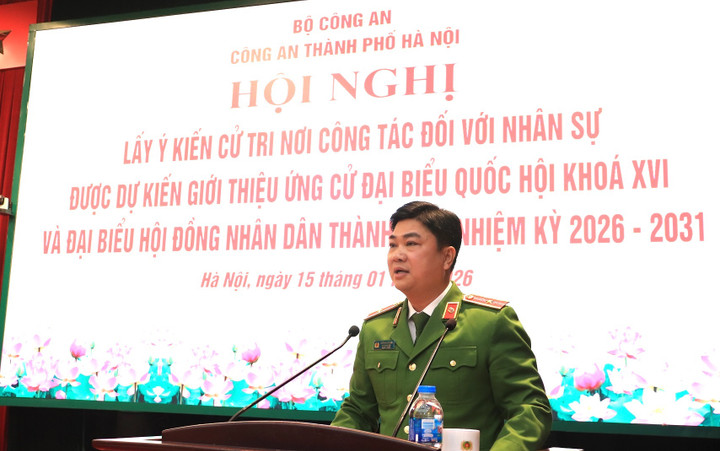 Công an Hà Nội giới thiệu dương Đức Hải ứng cử ĐBQH khóa XVI - Ảnh 2.