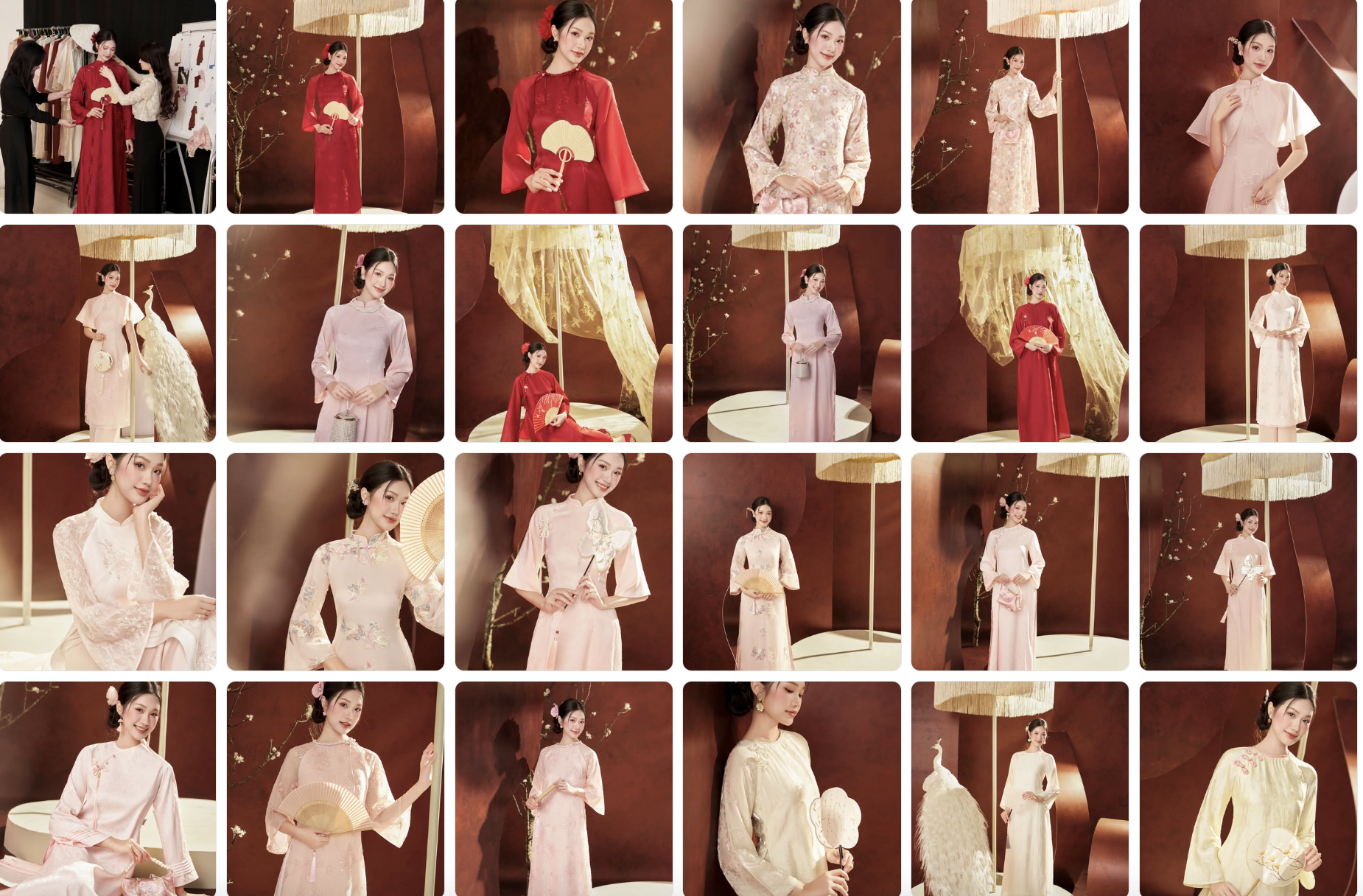 Do&atilde;n Hải My chụp tới 25 bộ &aacute;o d&agrave;i tết, xinh đẹp nết na nhưng vẫn bị netizen ch&ecirc; "một m&agrave;u" v&igrave; một l&yacute; do - Ảnh 3.