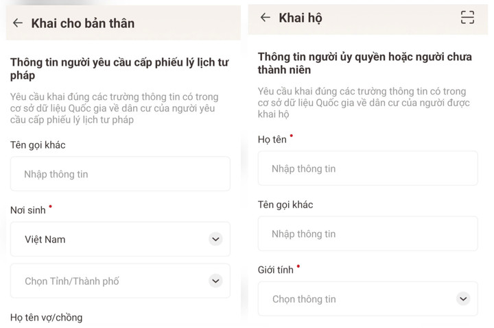 3 Bước đơn giản y&ecirc;u cầu cấp phiếu l&yacute; lịch tư ph&aacute;p online tr&ecirc;n ứng dụng VNeID - Ảnh 4.