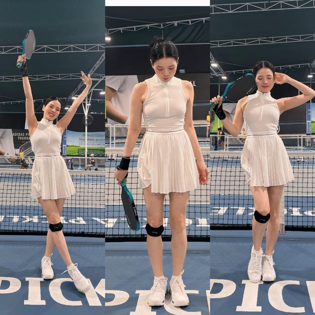 Lệ Quyên hẹn hò Lâm Bảo Châu, tươi cười đi đánh pickleball giữa lúc Sở VH&TT TP.HCM vào cuộc vụ phát ngôn thô tục- Ảnh 1.