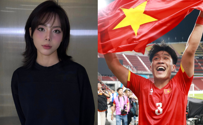 L&yacute; Đức "thả th&iacute;nh" hotgirl bắn s&uacute;ng Ph&iacute; Thanh Thảo cực mượt ngay trước trận tứ kết ch&acirc;u &Aacute; U23 Việt Nam vs U23 UAE - Ảnh 4.