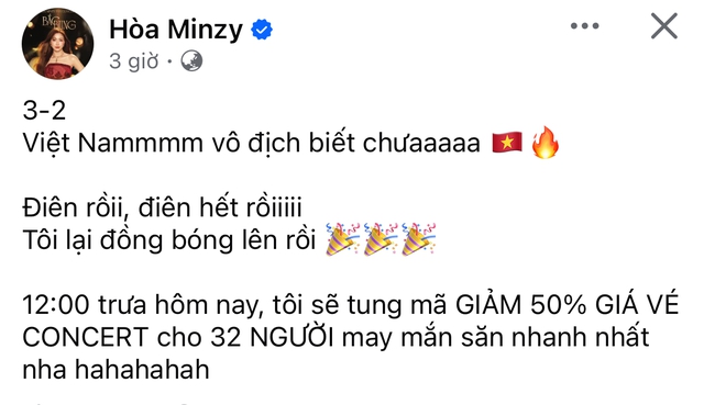 Trấn Thành, Hoà Minzy và dàn sao Việt vỡ oà trước chiến thắng của U23 Việt Nam - Ảnh 2.