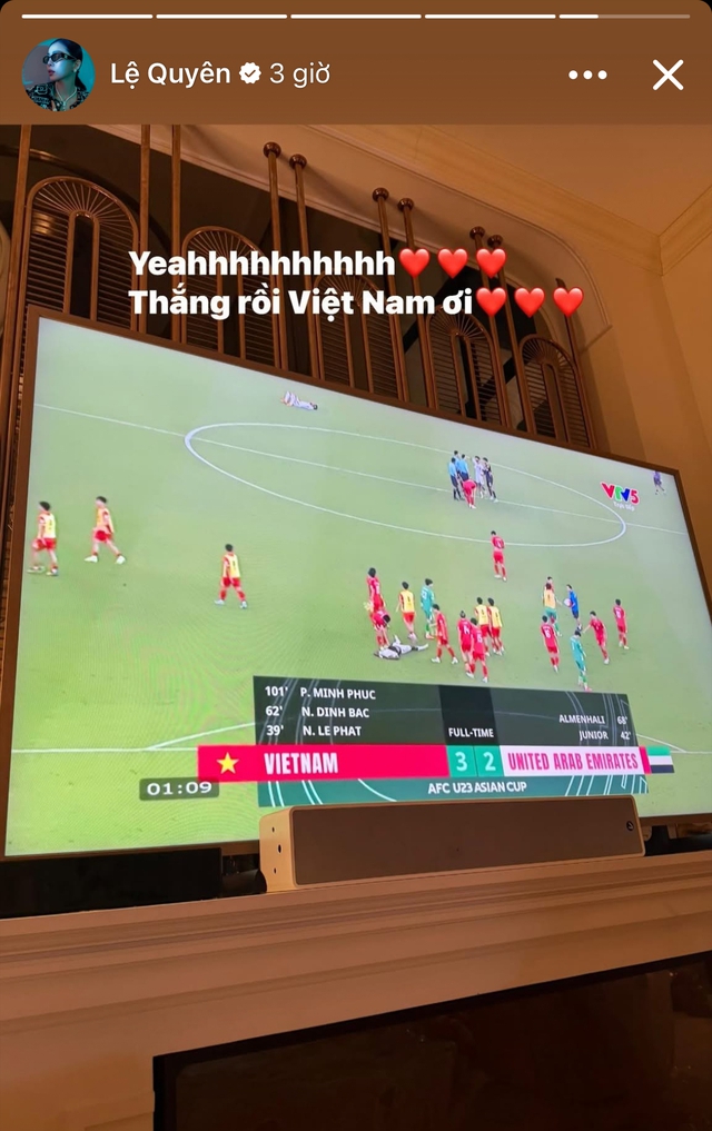 Trấn Thành, Hoà Minzy và dàn sao Việt vỡ oà trước chiến thắng của U23 Việt Nam - Ảnh 4.