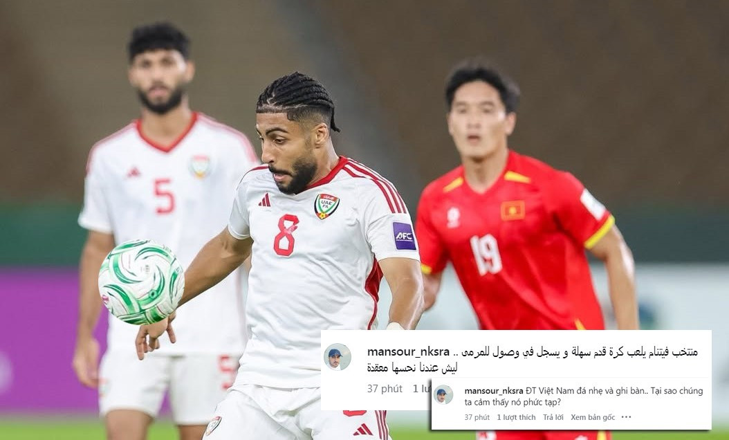 Thua t&acirc;m phục khẩu phục U23 Việt Nam, CĐV UAE chỉ thẳng vấn điểm yếu lớn nhất của đội nh&agrave;