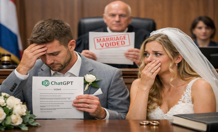 Nhờ ChatGPT soạn lời thề h&ocirc;n nh&acirc;n, cặp đ&ocirc;i bị hủy h&ocirc;n tại H&agrave; Lan - Ảnh 1.