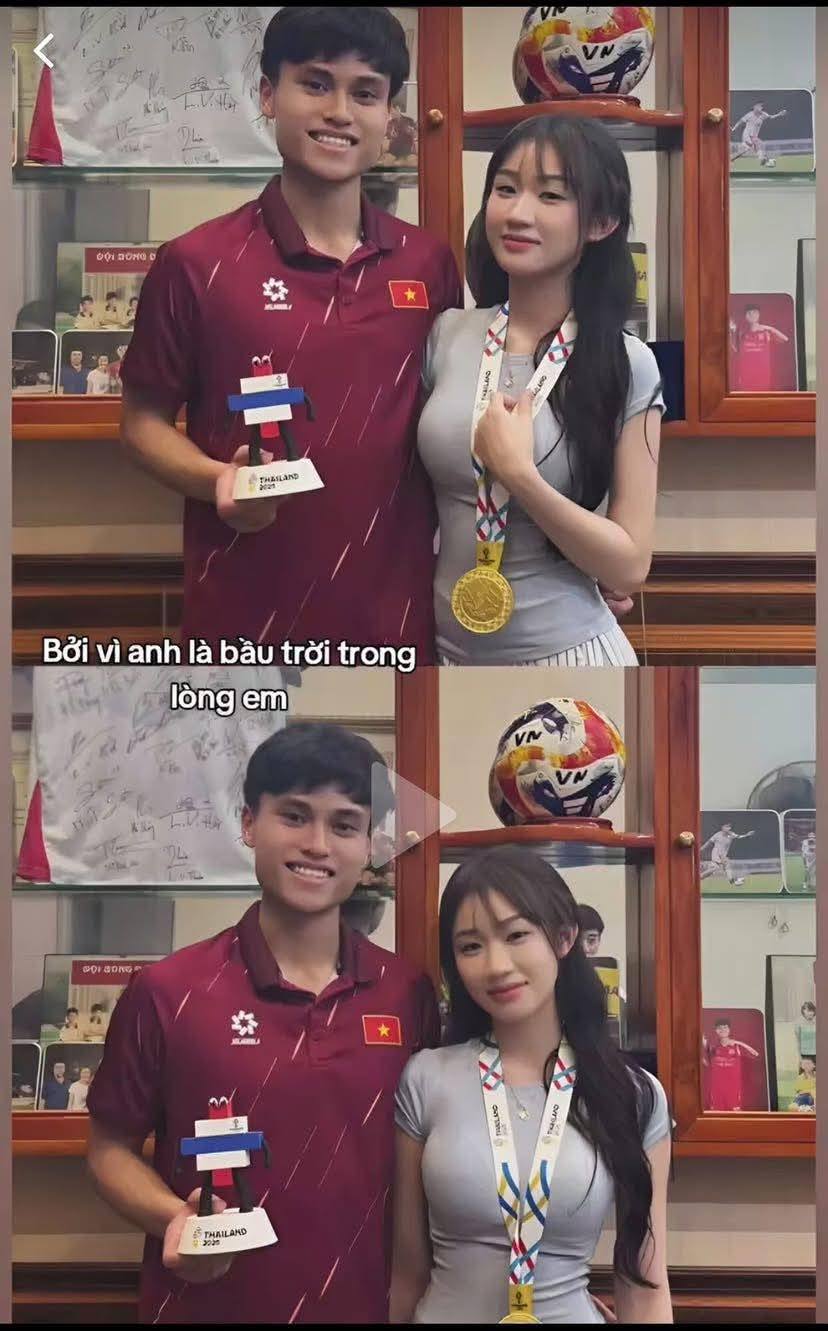 Lộ tin nhắn đầu tiên "người hùng" U23 Việt Nam "thả thính" bạn gái TikToker 3,7 triệu follow, phản ứng đàng gái mới gây sốc! - Ảnh 2.