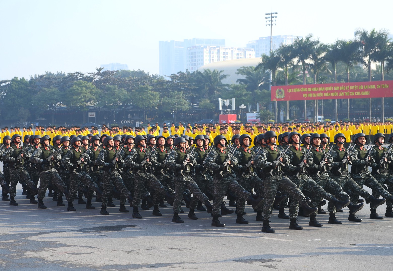 Đặc công Biệt động chống khủng bố, tổ chống UAV và nhiều lực lượng sẵn sàng vào vị trí bảo vệ Đại hội XIV - Ảnh 18.