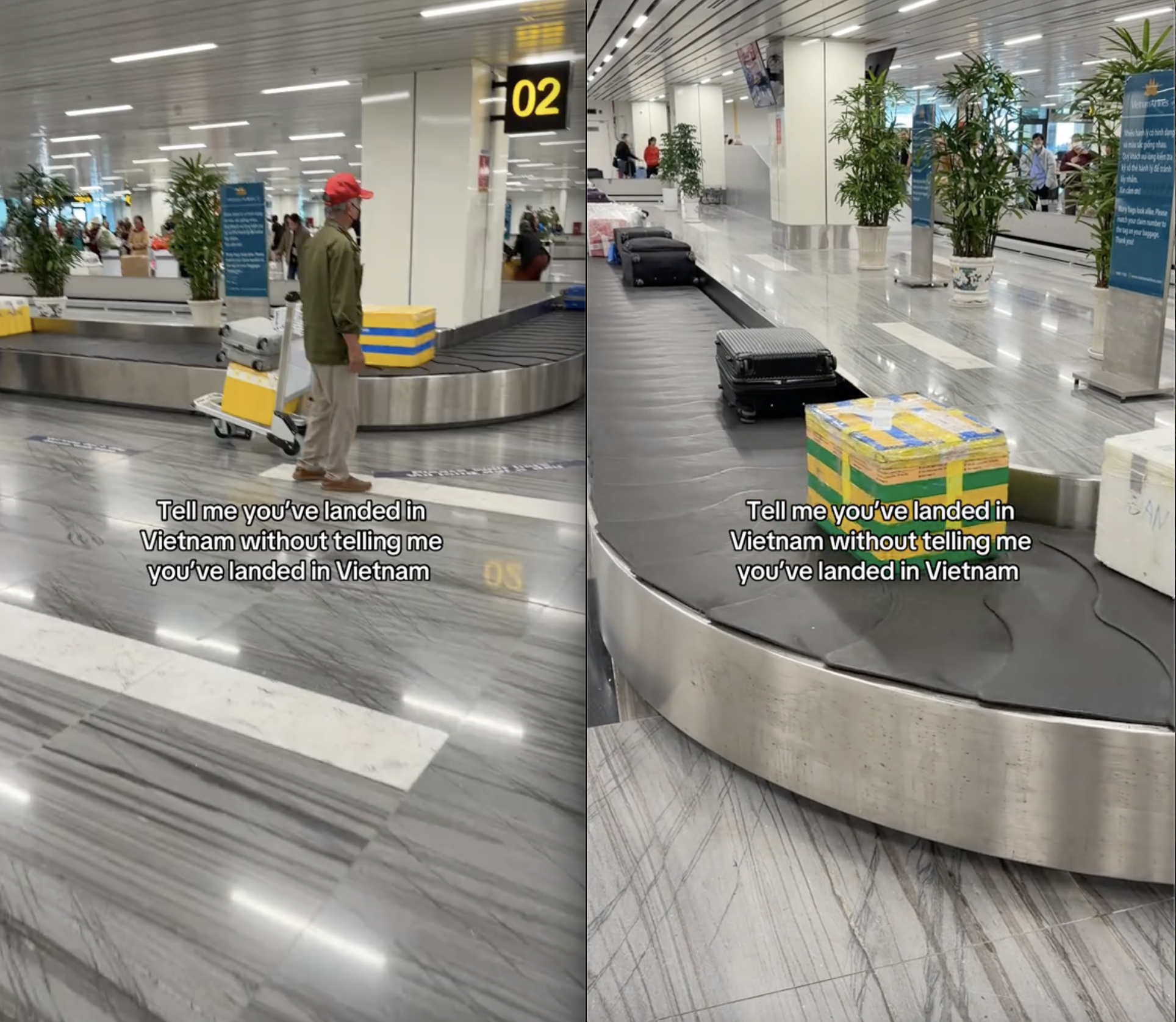 Kh&aacute;ch T&acirc;y d&aacute;n mắt v&agrave;o 1 thứ tr&ecirc;n băng chuyền s&acirc;n bay: "Kh&ocirc;ng cần n&oacute;i cũng biết l&agrave; bạn đ&atilde; đến Việt Nam rồi" - Ảnh 1.