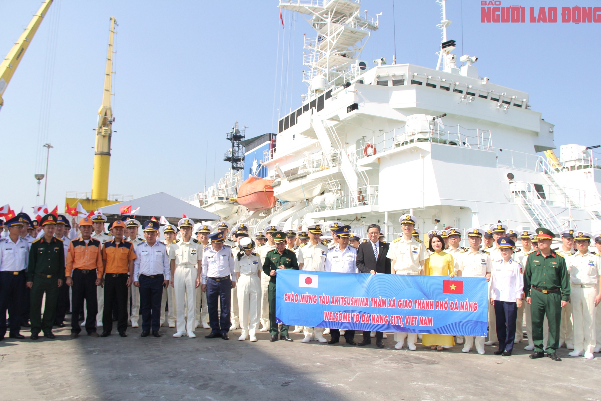 T&agrave;u tuần tra Akitsushima của Lực lượng Bảo vệ bờ biển Nhật Bản thăm Đ&agrave; Nẵng - Ảnh 1.