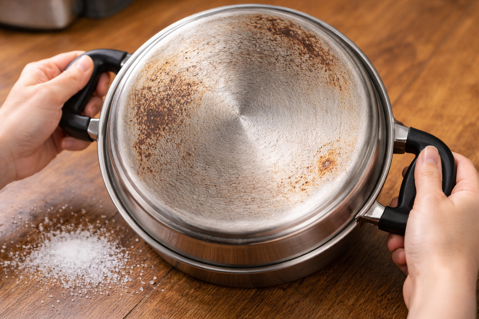 Mẹ tôi dặn: Cọ nồi cháy bằng muối hạt là sai bét – sạch đâu chưa thấy, chỉ thấy đáy nồi mòn toang- Ảnh 2.